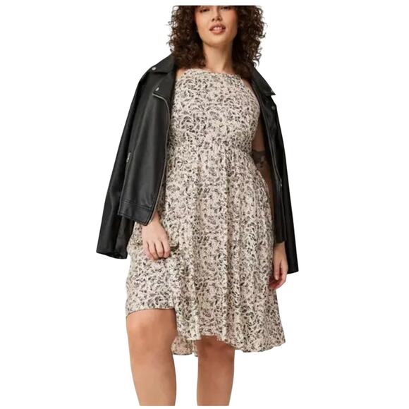 Torrid NWT Boho Floral Maxi Dress Size 2X TENCEL Blend, Fall Flowy Festival Vibe - Picture 1 of 12